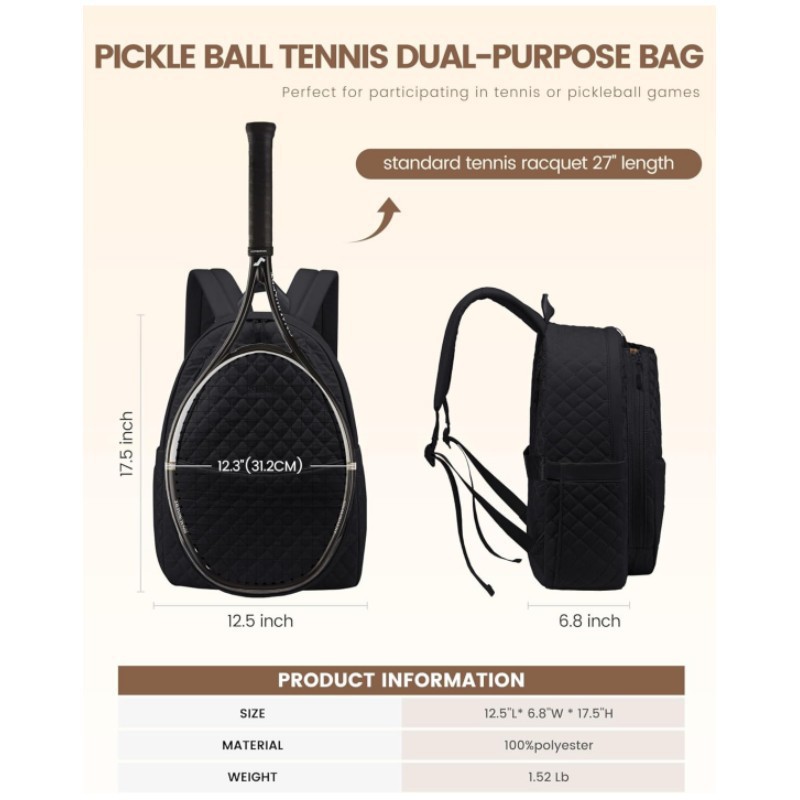 Cross-border 2024 nueva tendencia bolso de hombro de mano de gran capacidad bolso de bádminton de hombres y mujeres bolso de tenis image 4