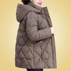 妈妈冬装羽绒棉服洋气2025冬季新款中老年女士加厚棉衣棉袄外套