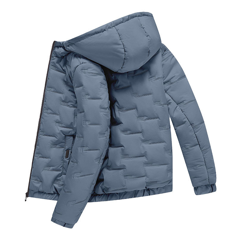 2021 New Men's Cotton-padded Jacket Winter Outerwear Korean Style Down Cotton-padded Coat Thickened Cotton-padded Coat Trendy Winter Clothing
