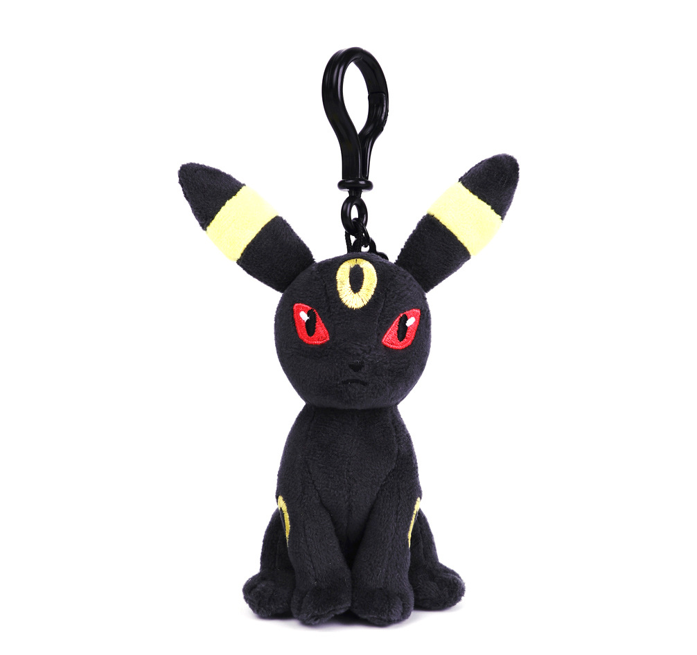 Colgante auténtico de pokemon, colgante de muñeco de Pikachu, juguete de peluche Eevee, mochila de pokemon, muñeco