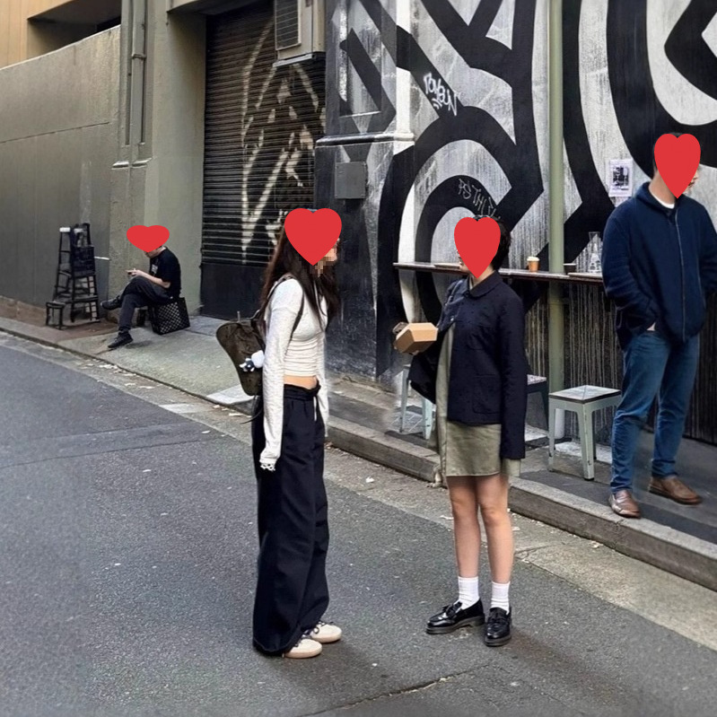 Cross-Border Korean Designer Glo*Ny Elastic Waist Straight Casual Pants Korean Women's Slimming Pants Lee Yuli