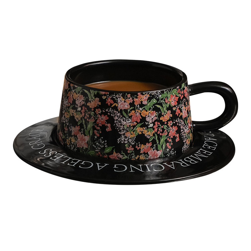 Taza de café y juego de platillos de té de la tarde con souvenirs Taza de cerámica de alto valor Caja de regalo exquisita de alta gama