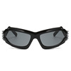 04078 Personal punk style sunglasses female Y2K Millennium Future Sensing Sensing Moldosper Cross -border Bagitar