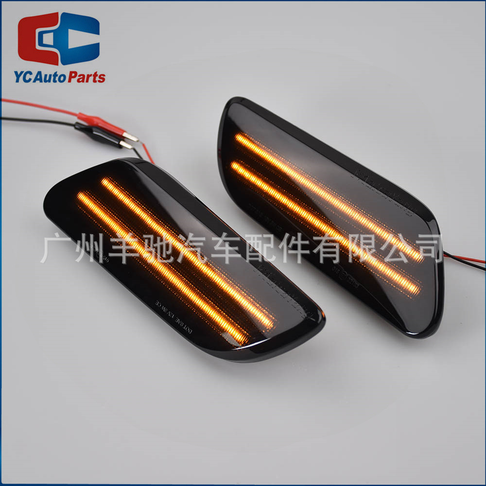 Adecuado para BMW mini mini F55 F56 F57 LED amarillo luz de dirección lateral de agua corriente luz de borde de hoja image 4