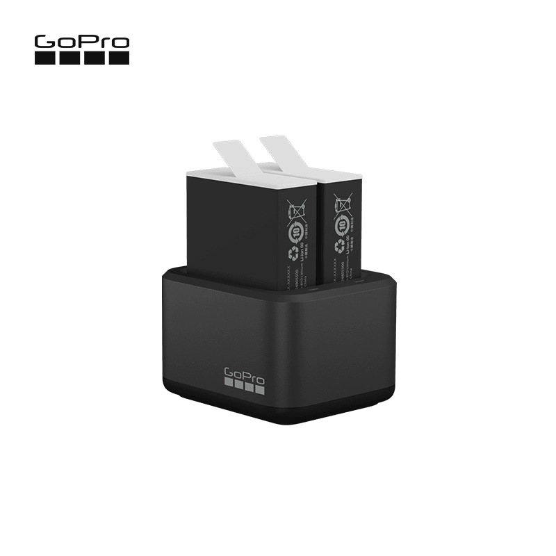8 Accesorios de cámara deportiva GoPro Cargador de baterías dobles + 2 baterías Enduro HERO12 / 11 / 10 / 9