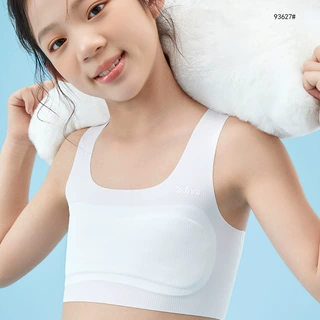 女童内衣发育期学生一阶段无痕乳罩丝绵内里少女文胸成长小背心