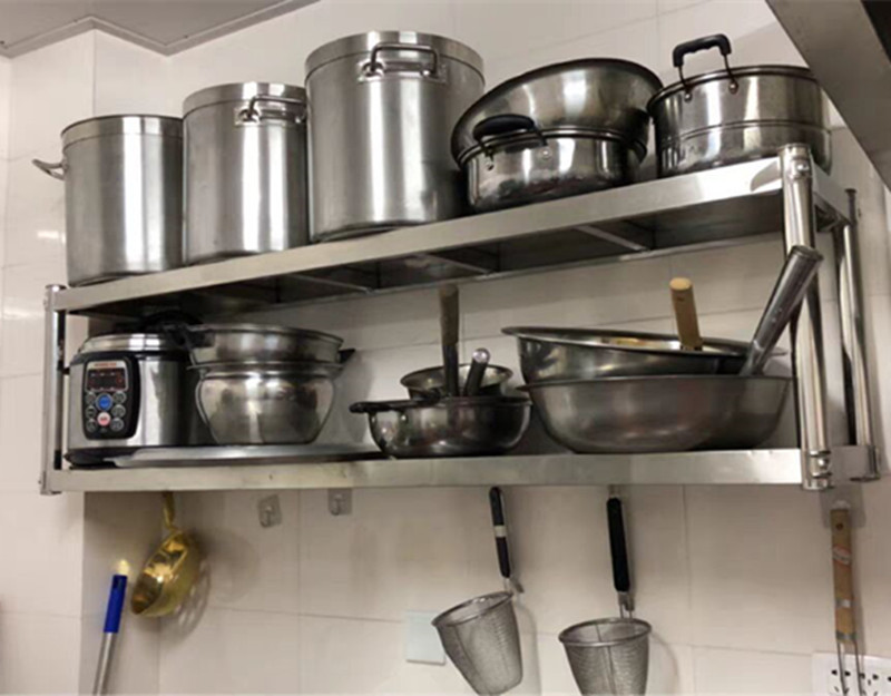 Kitchen hanger three-layer wall-mounted kitchen storage rack 2 wall-mounted microwave oven spice rack