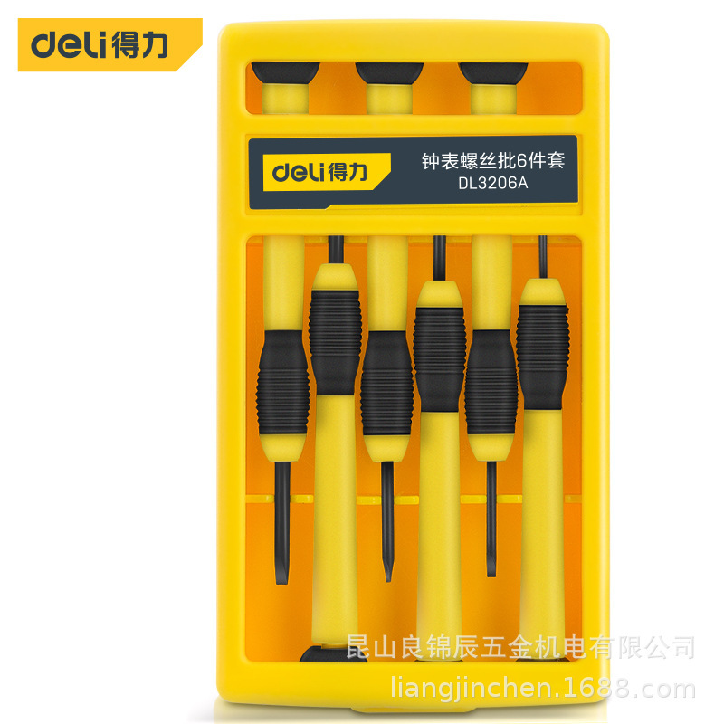 Powerful Tools Small Precision Set Plastic Handle Screwdriver Repair Mobile Phone Computer Glasses Watch Screwdriver Dl3206A