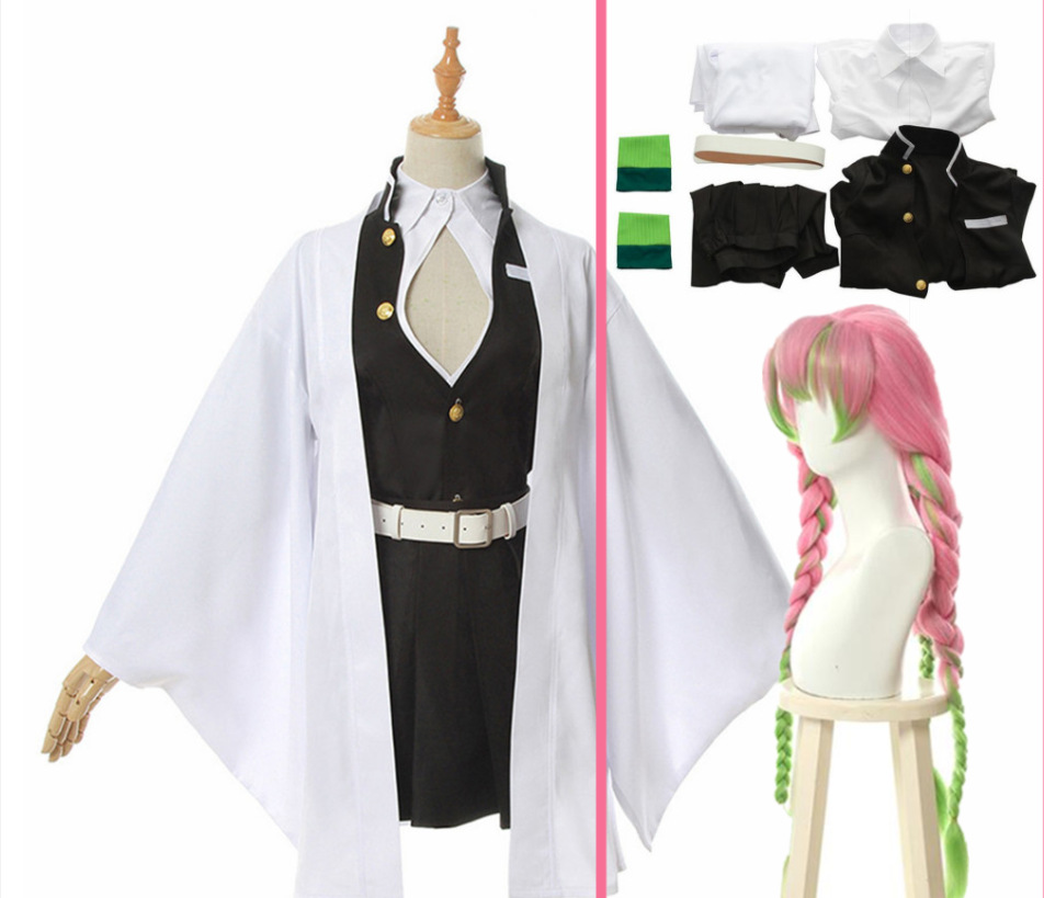 (2개) 고스트 블레이드 키메츠 아니 야바 애니메이션 기모노 KANROJI MITSURI 코스프레 의상