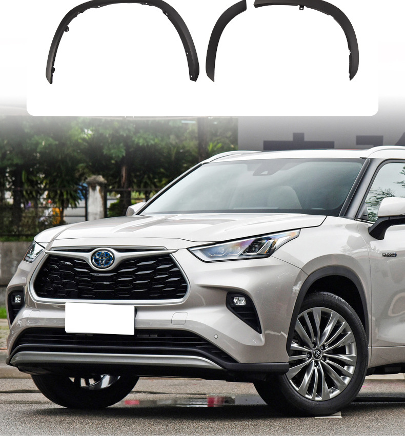 Suitable for 2022-2023 Toyota Highlander front and rear wheel arch trim, wheel decorative panels, fender protectors, and anti-collision strips