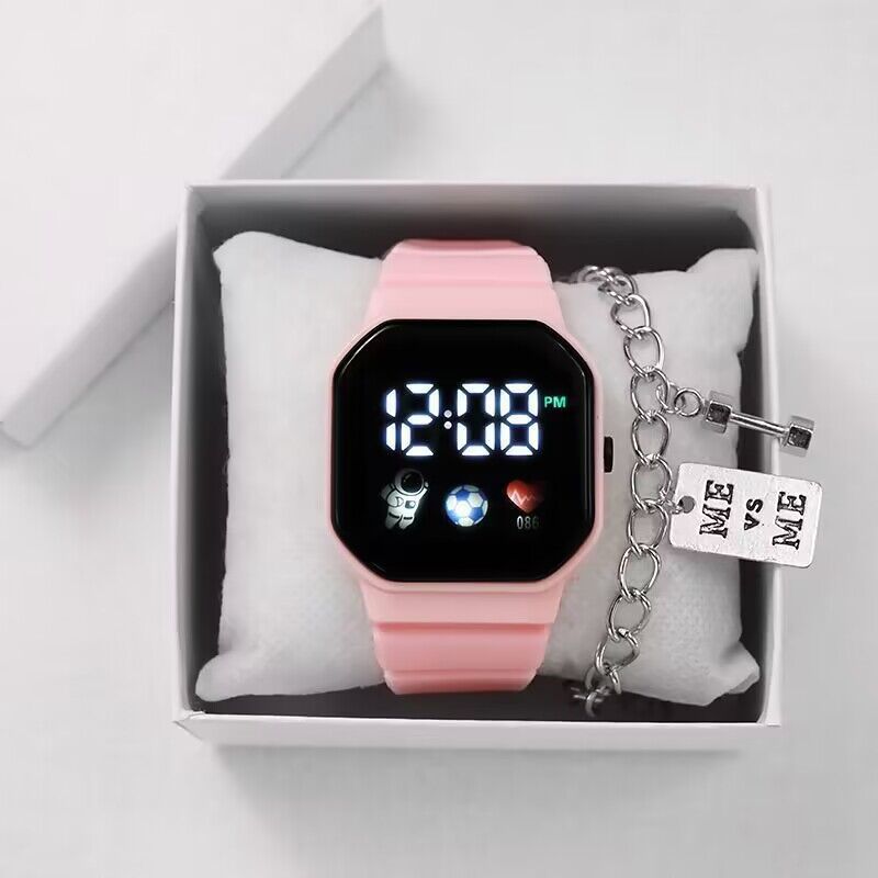 Science and technology sense watch female ins high appearance level student party simple fashion niche design unicorn waterproof electronic watch