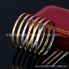 卡家螺丝刀六代手镯跨境爆款欧美时尚通勤手环东莞钛钢饰品玫瑰金