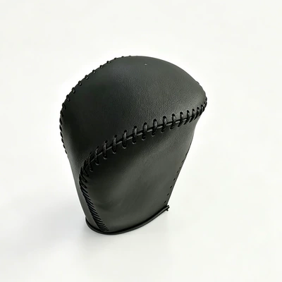 Sürətlər qutusu və əl tormozu başlıqları shift cover, Camry 06-11 - 06-11-camry-black-leather-with-black-stitching