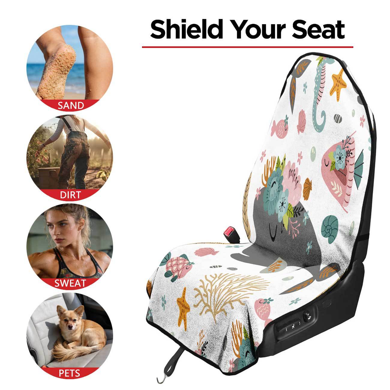 Marine seat towel cover front seat protector suitable for gym and exercise, universal for all seasons and car use
