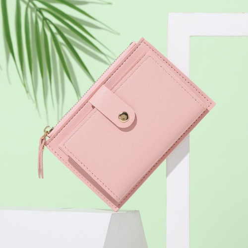 Women's ultra-thin card holder Korean style coin purse zipper card bag candy color bus student bank card holder dollar bag