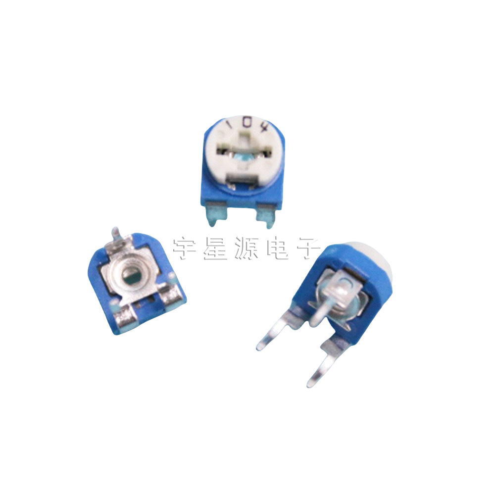 卧式101（100欧）兰白可调 蓝白可调电阻蓝白可调电位