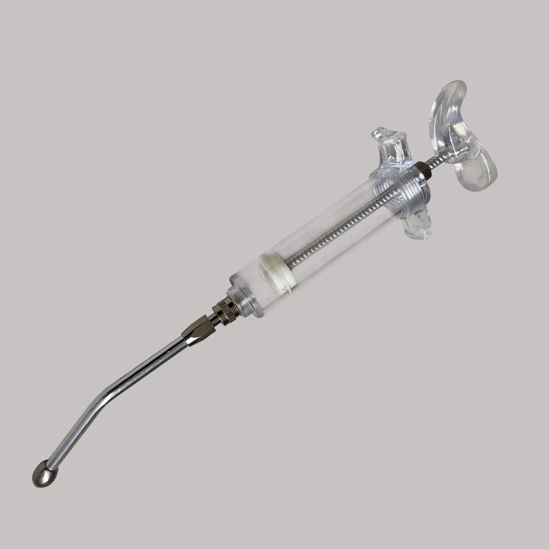 Boquilla de medicina veterinaria para cerdos, vacas y ovejas boquilla de Medicina de metal boquilla de dispensador de Medicina de acero inoxidable boquilla de plástico jeringa de acero Medicina Animal