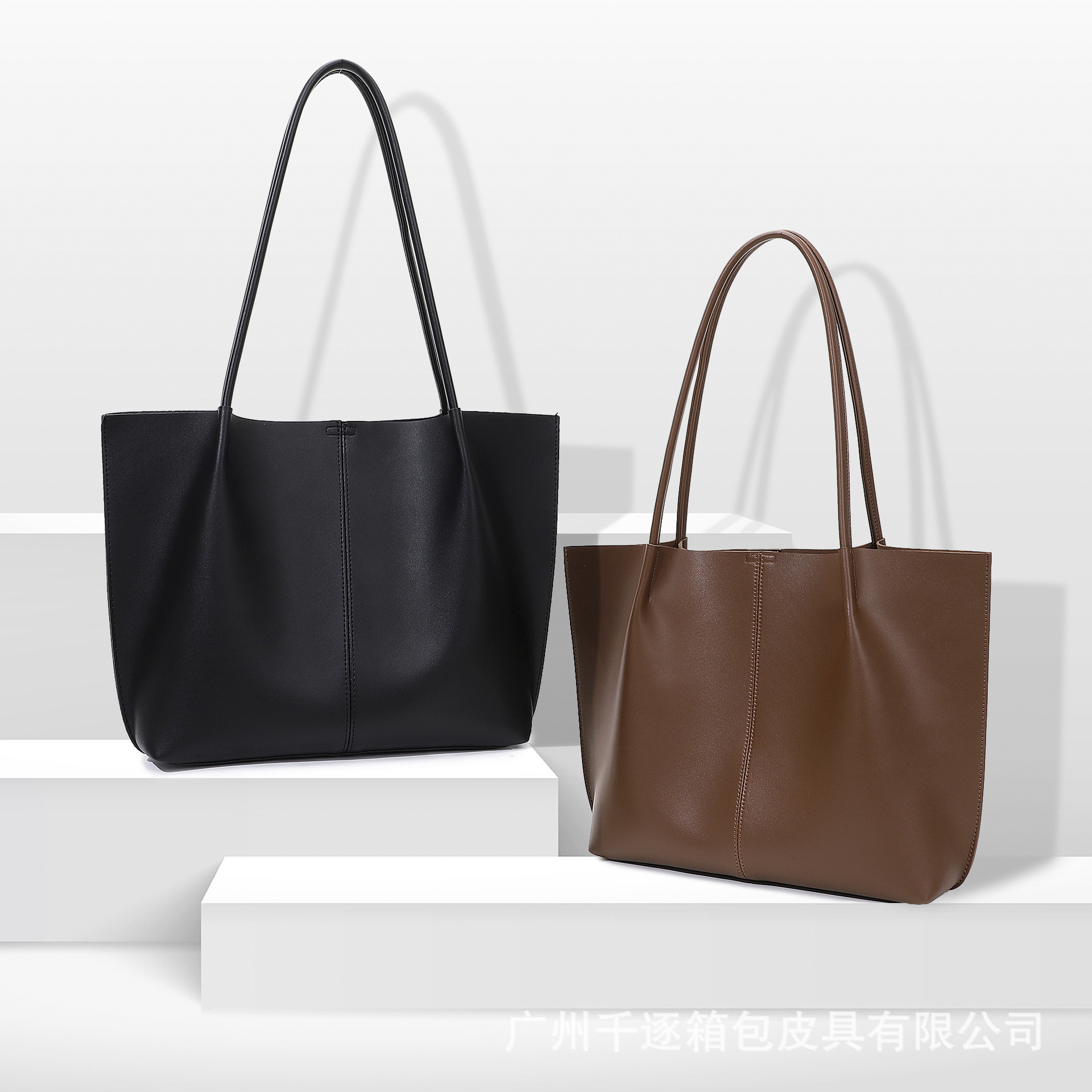 Tote Bag 2025 New Spring and Summer Shoulder Bag Genuine Leather Retro High-End Versatile Large-Capacity Commuter Mother-Daughter Bag