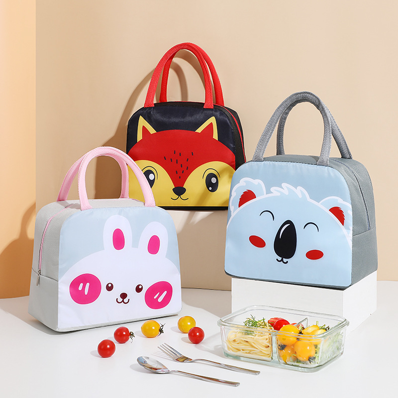Bolsa de almuerzo de dibujos animados encantadora bolsa de almuerzo portátil bolsa de almuerzo al por mayor de comercio exterior una bolsa de aislamiento