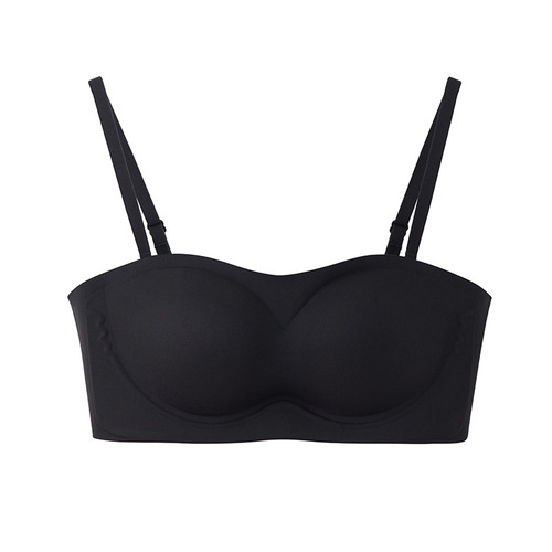 Cerotich women's non-slip invisible strapless bra without wires push-up comfort bra