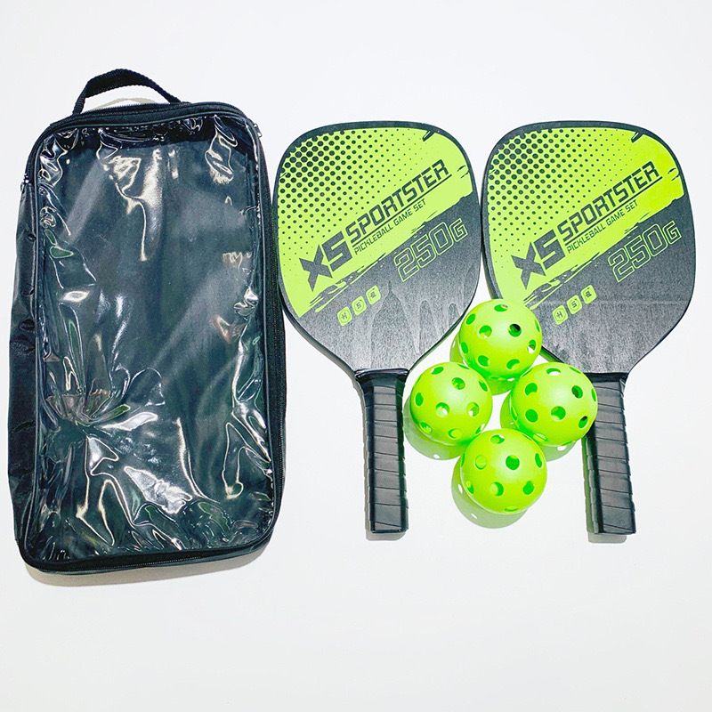 Factory direct wholesale, cross-border supply, custom-made pickleball racket sets available, outdoor sports equipment combination, pickleball rackets