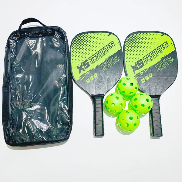 Factory direct wholesale, cross-border supply, custom-made pickleball racket sets available, outdoor sports equipment combination, pickleball rackets