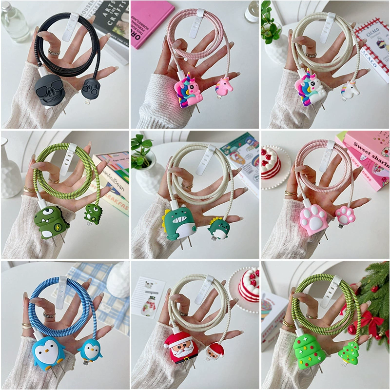 Защитный чехол для зарядного устройства Anker подходит для защитного чехла для зарядного устройства Apple и набора для намотки кабеля.