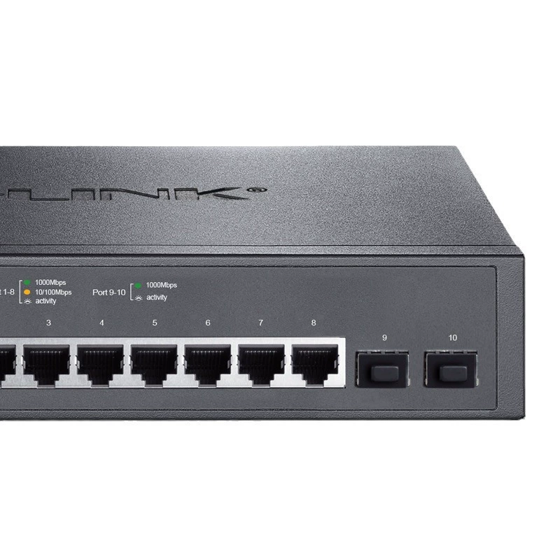 TP-LINK TL-SG3210 8-портов полный гигабитный коммутатор уровня 2 управляемый 2 независимых гигабитных оптических порта