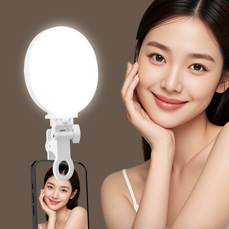 Мобильный телефон в прямом эфире Led Led Мини-портативная камера настольная съемка видео универсальный трехцветный F01 красавица карманный свет