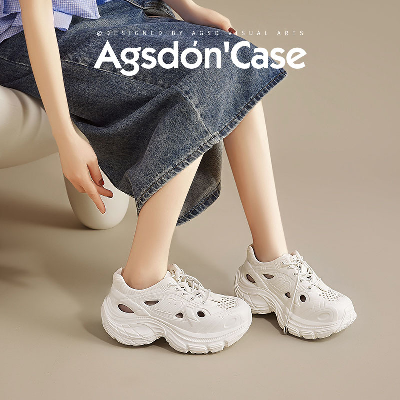 Augustion Daddy Sandalias deportivas para mujer 2025 nueva moda de verano EVA zapatos deportivos ligeros con agujeros de ocio