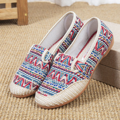 春夏老北京布鞋新款女士牛筋底單鞋中老年媽媽鞋地攤貨批發時尚女