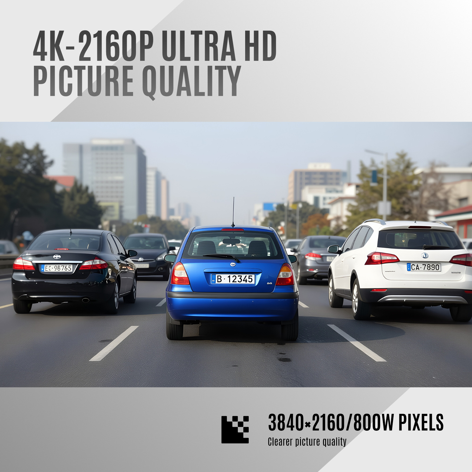 Cross-border new high-temperature-resistant 4K HD dashcam with dual recording, Wi-Fi, GPS, and night vision – available on Amazon
