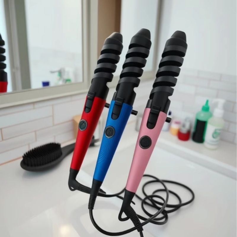 跨境专供自动卷发棒卷发器女直卷两用电卷棒电动懒人大卷造型烫发