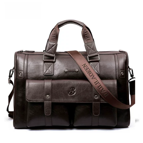 Cross-Border Foreign Trade High-End Men's Briefcase Retro New Leather Computer Bag Casual Business Portable Cross-Body Bag