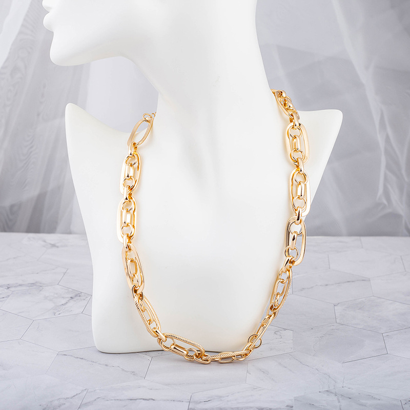 67g Weight Steel Pendant Material Pendant Necklace Classification Steel Chain Material Belcher Chain Chain Type Wedding, Travel Occasion Steel Material Waves Pattern Women'S Gender Simple Style, Classic Style Style Simple Style Classic Style Waves Steel Belcher Chain Pendant Necklace In Bulk 6
