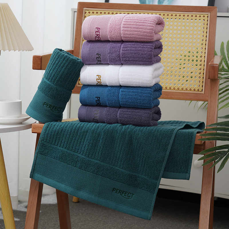 Cotton 32-strand towel wholesale hotel B & B business gift towel thickened 120g lint-free embroidered logo