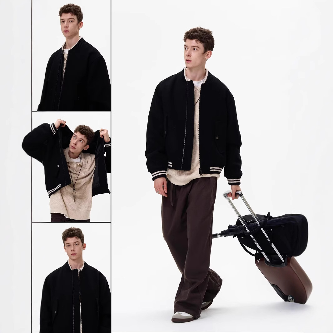 Retro autumn solid jacket for men and women
