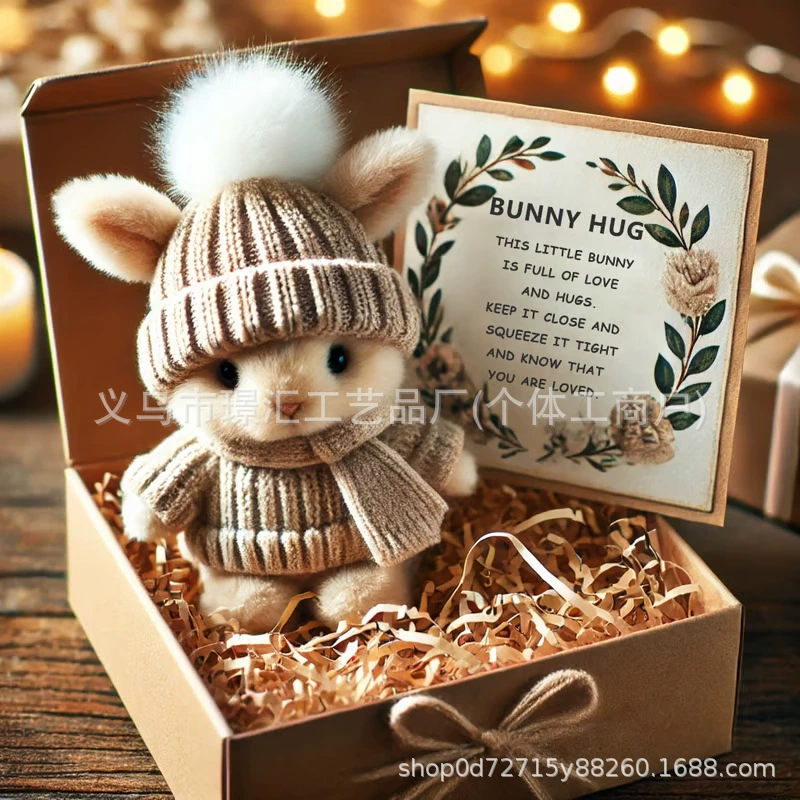Новый трансграничный Mini Bunny Hug Cute Easter Gift Мини кролик обнимает милый подарок