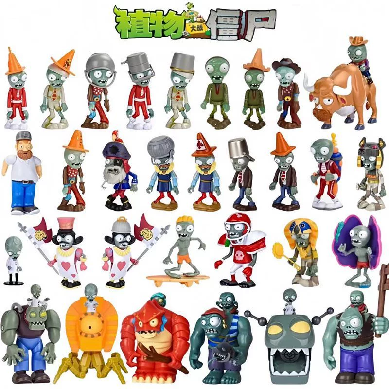 Plants vs. Zombies игрушки оптом мелкий розничный Gatling выстреливает зомби-машина Peashooter Dr. Giant