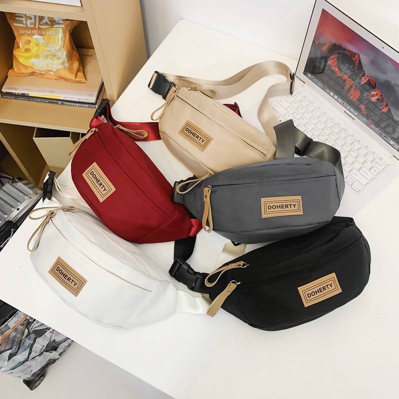 潮牌胸包男手机小挎包单肩背包日系休闲百搭斜挎包运动跑 步腰包