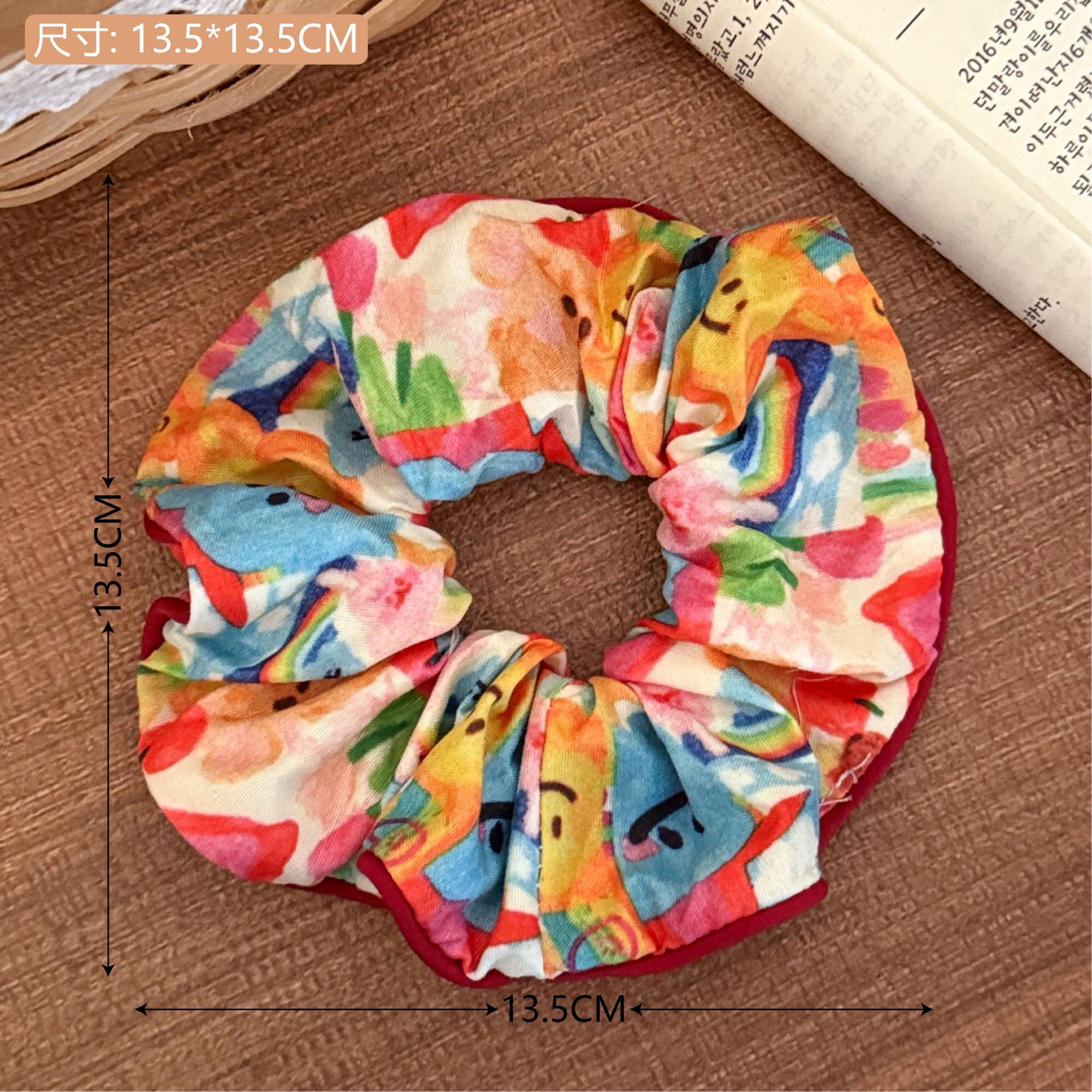 Estilo coreano de alta apariencia de encaje de intestino grueso banda de pelo accesorios para el cabello cuerda de pelo de corazón de niña de todo fósforo pequeño Qing nuevo tocado de cola de caballo de gran altura al por mayor