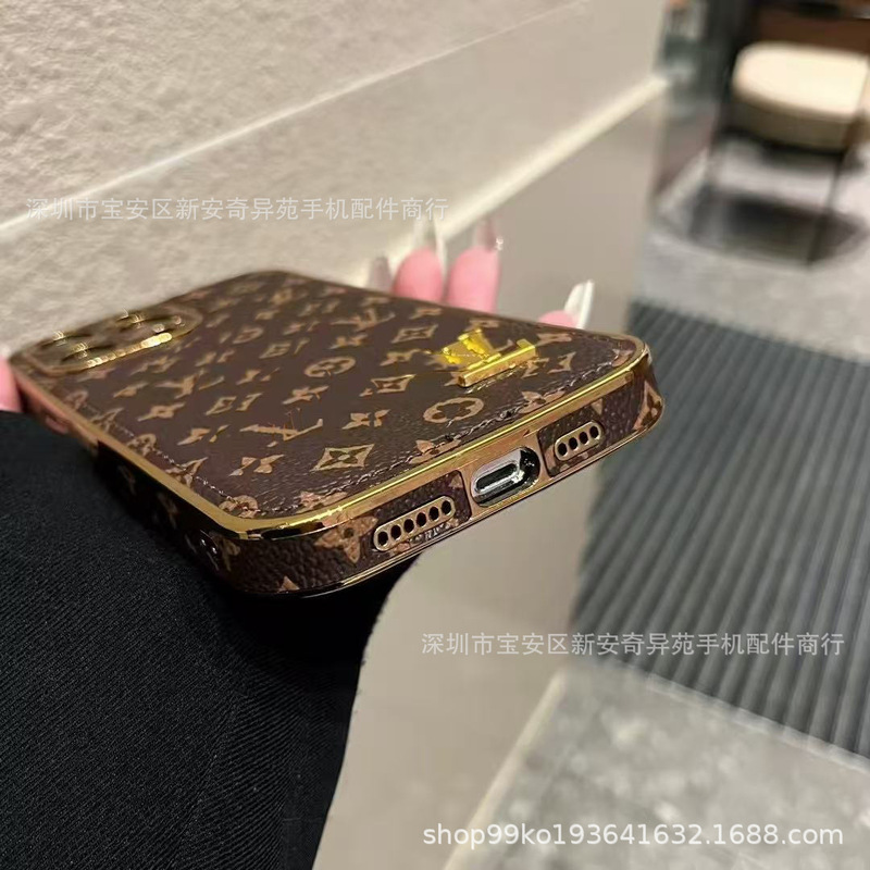 高级感潮牌外贸贴皮全包侧贴电镀适用iPhone17Promax苹果16手机壳|undefined