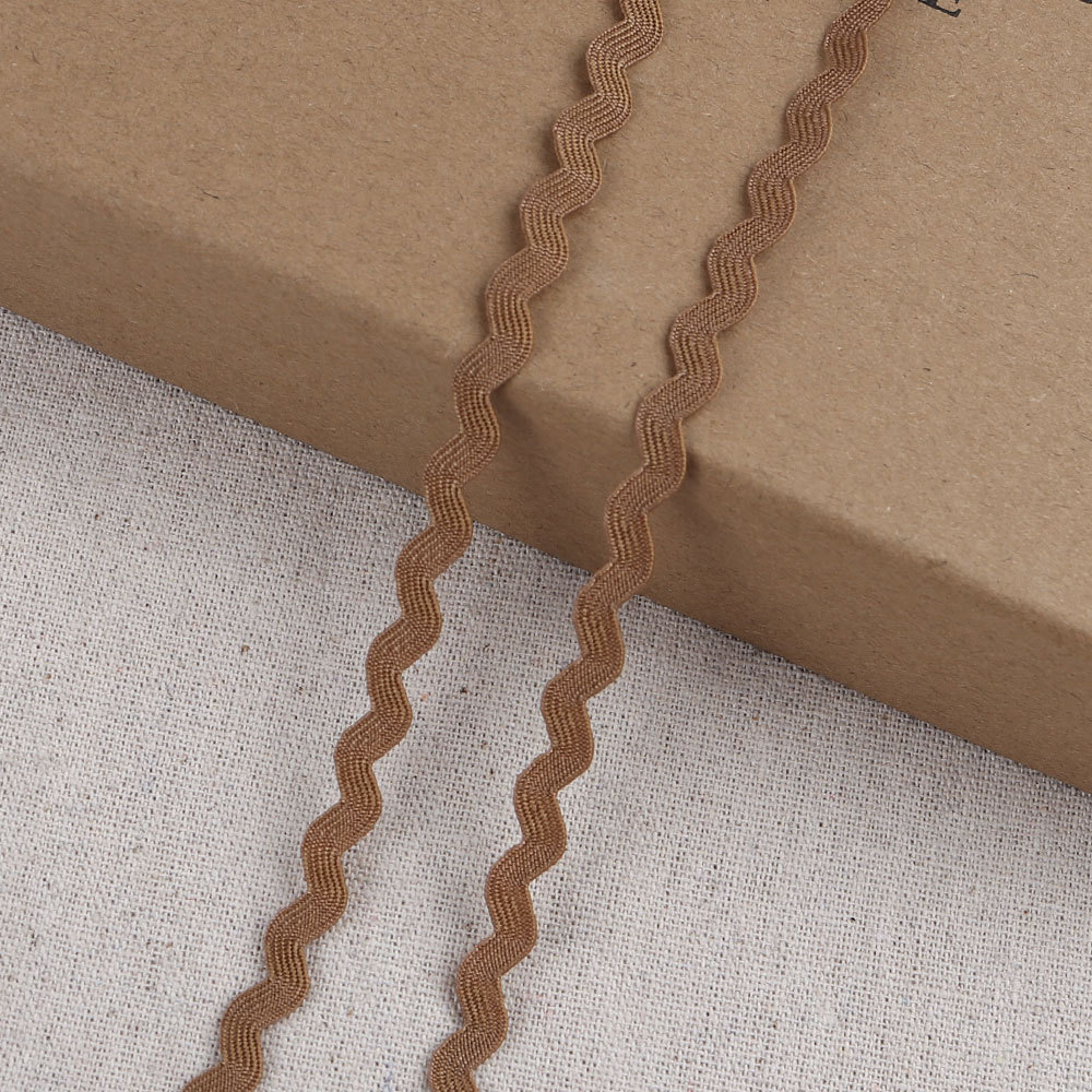 Cinta de polipropileno en S de 5mm, embalaje de regalo, cinta ondulada de color para el hogar, cinta de borde curvo al por mayor