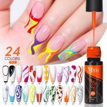 新品画法式甲油胶拉线胶法式彩绘胶拉线勾边彩绘美甲拓客批发跨境