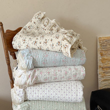 CELING韩版公主风全棉床盖三件套春秋被四季通用保暖纯棉冬被炕盖