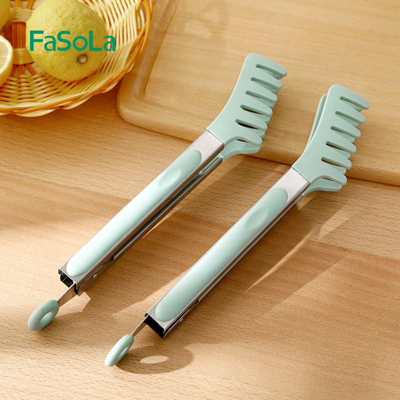 FaSoLa Clip Cocina Acero inoxidable Comida Fruta Pan Plato Barbacoa Barbacoa Hand Bistec Filete Especial