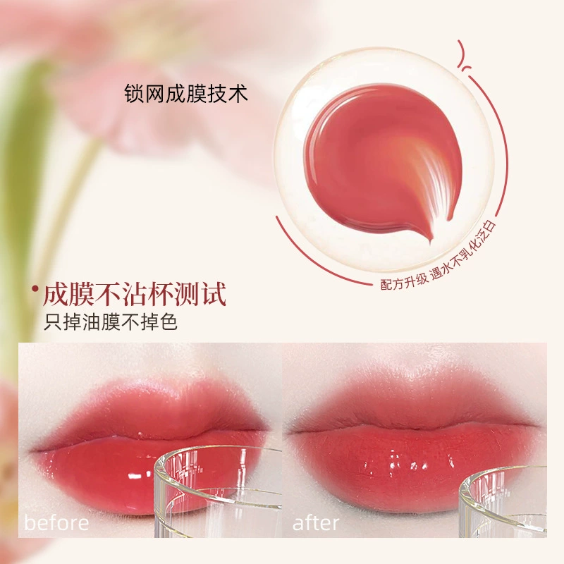 Lip gloss mirror effect, hydrating primer-balm, glossy moisturizing finish
