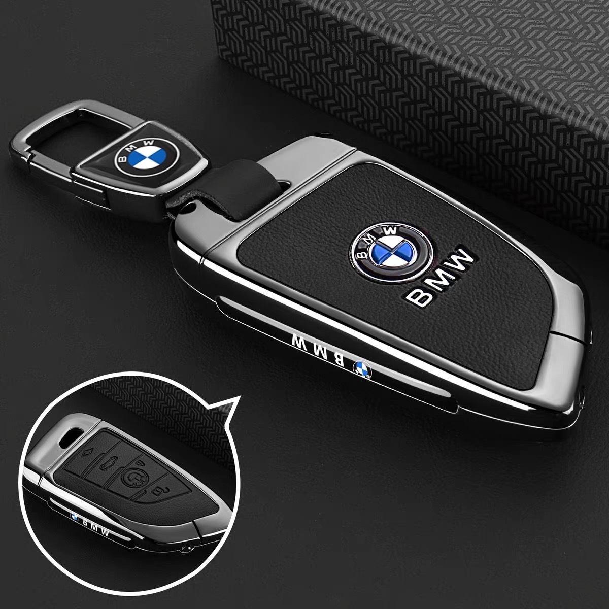 Suitable for 25 Bmw 5 Series Key Covers 530Li/525Li Bag 7 Series 3 Series New X1/I5/X7 Shell Bmw Buckle