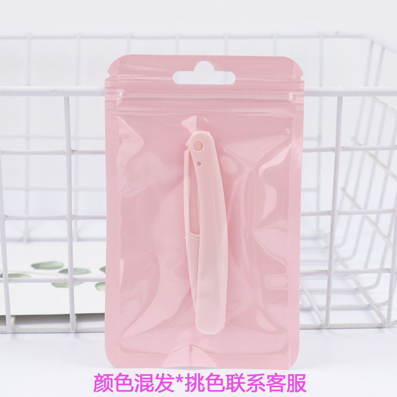 Hot brow plegable acero inoxidable macro raspador de afeitar raspador de cejas principiantes cosméticos cuchillo de cejas