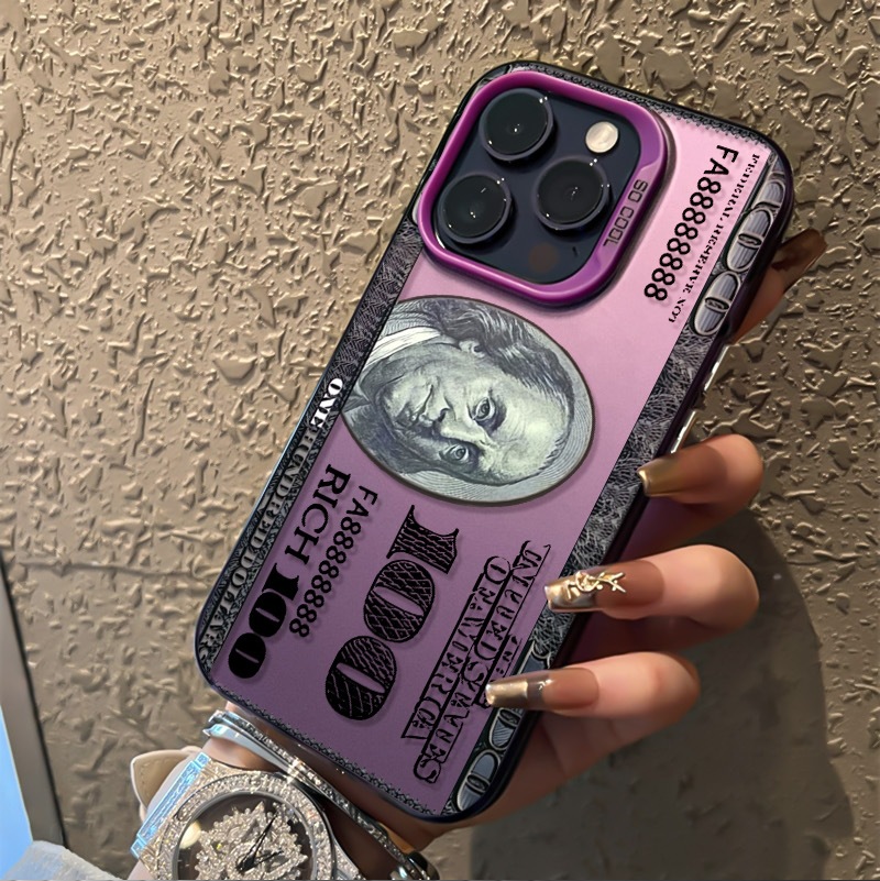 40g Weight iPhone Applicable Brands Phone Cases Classification PC Material Dollars Pattern Retro Style PC Dollars Retro Phone Cases Phone Accessories 10